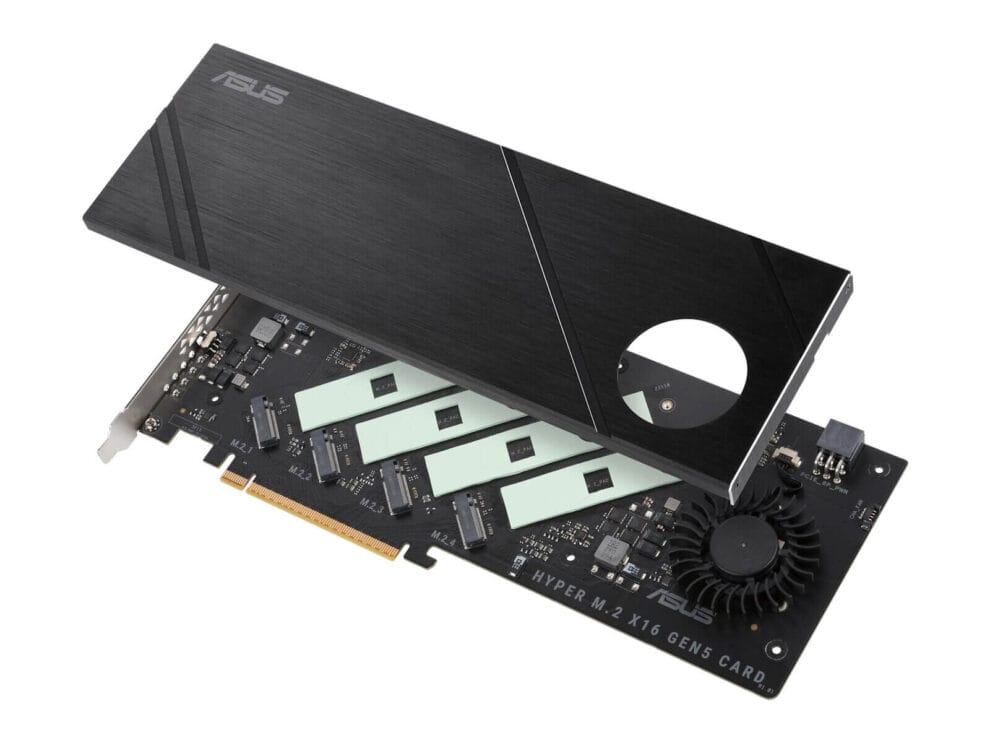 ASUS Hyper M.2 x16 PCIe expansion card.