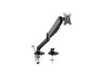 Adjustable monitor arm with desk mount.