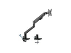 Adjustable monitor arm with cable management