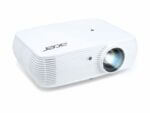 White modern projector on white background.