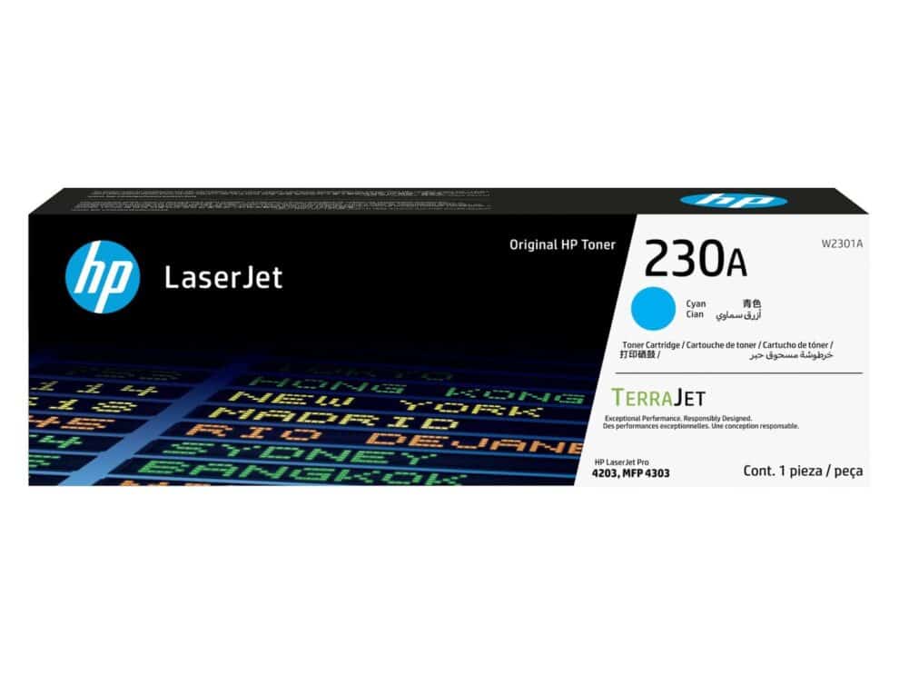hp 230a cyan original laserjet toner cartridge