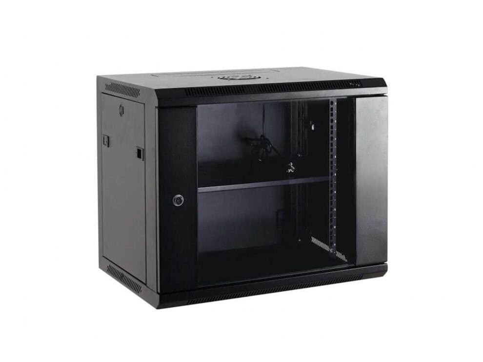 acconet 4u unassembled fixed wall mount box 450mm