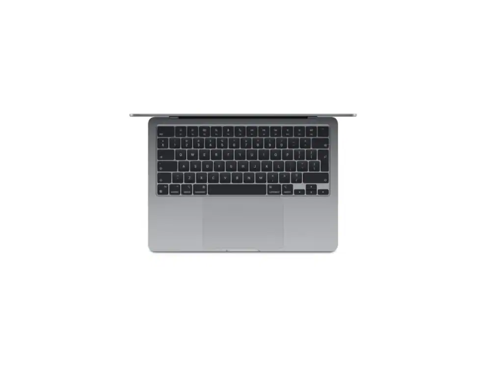 Top view of a laptop keyboard