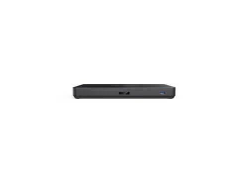 Small black electronic device with USB port.