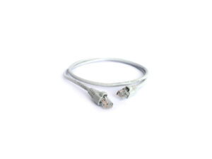 Acconet CAT5e UTP Flylead, 0.5 Meter, Straight (T568B) - Grey