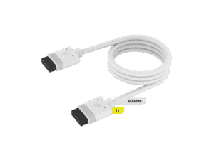 Corsair iCUE LINK Cable With Straight Connectors - White