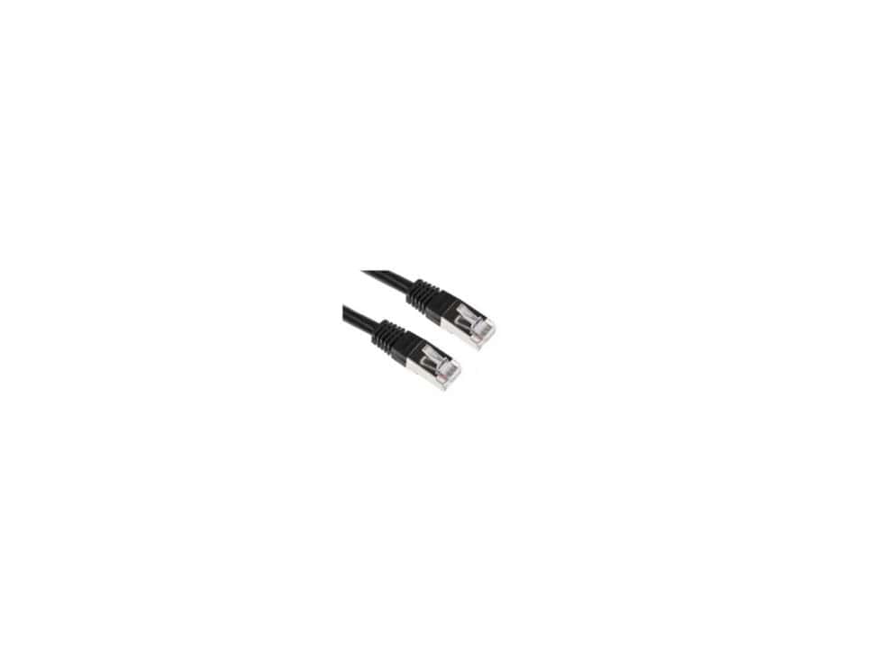 acconet cat6 utp flylead, 5 meter, straight, stranded cable, moulded boots and plugs, black
