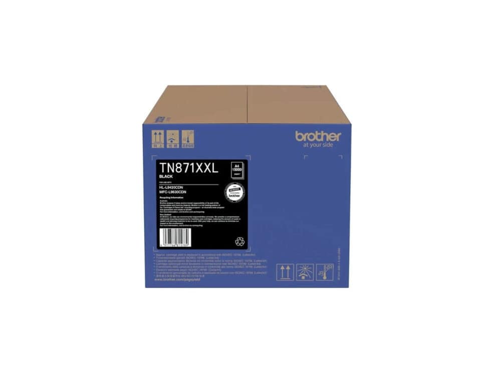 high yield black toner cartridge for hl l9430cdn; mfcl9630cdn