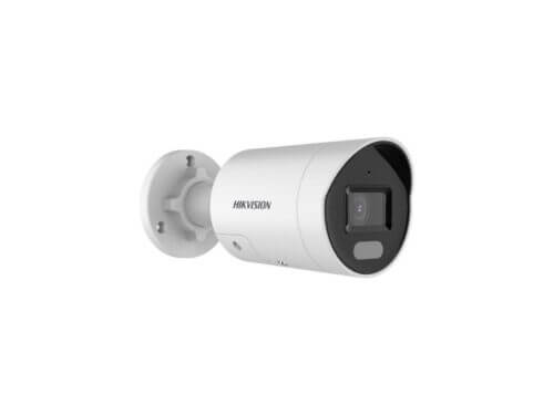 Hikvision security camera, white bullet design