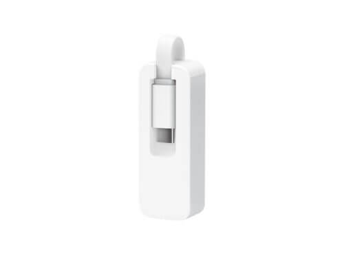 White electronic device with a hook