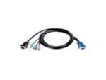 KVM switch cable with multiple connectors