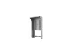 Silver outdoor phone booth frame