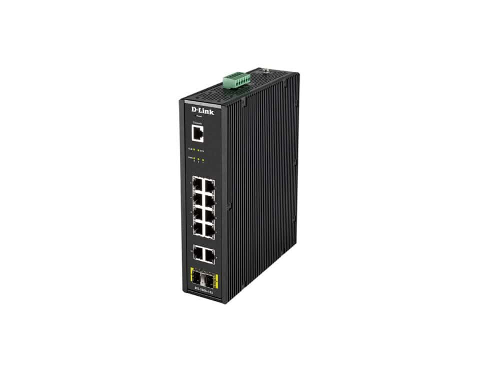 D-Link industrial Ethernet switch with multiple ports
