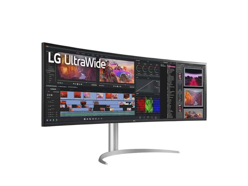 lg 49wq95c 49 ultrawide curve; 5120 x1440 ips curved led; hdr 10; 5ms; 144hz; 2x hdmi; 1x display port; usb type c