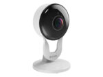 D-Link security camera on white background.