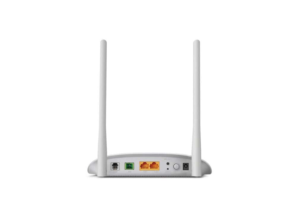 Back view of Wi-Fi router.