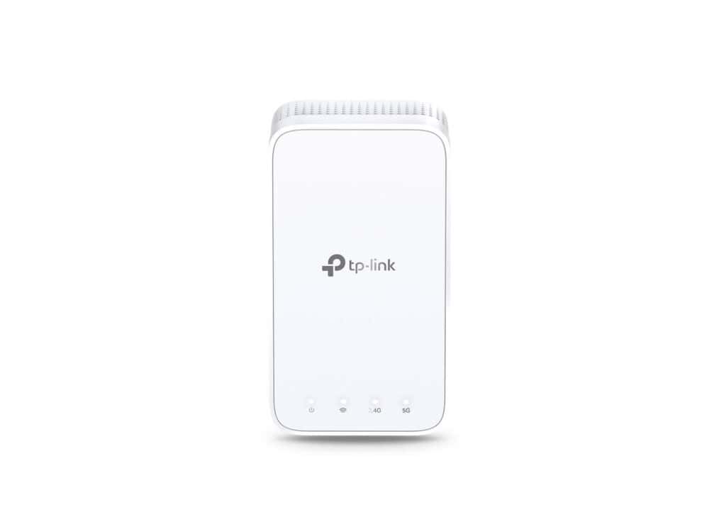 TP-Link white Wi-Fi extender device.