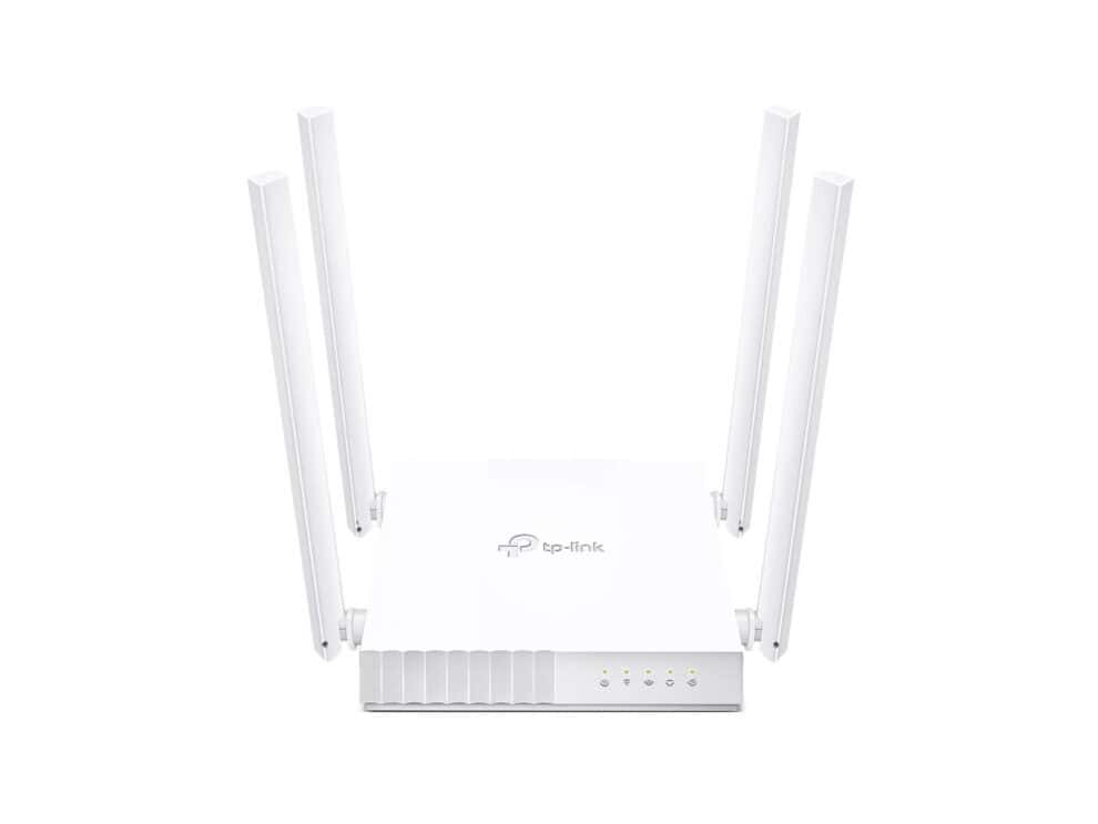 TP-Link Wi-Fi router with four antennas