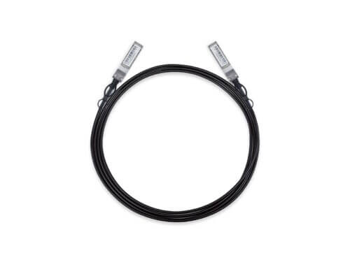 Circular black cable with connectors on both ends