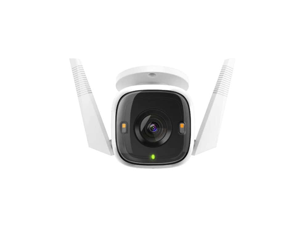 tp link tapo outdoor security wi fi camera White wireless security camera with antenna