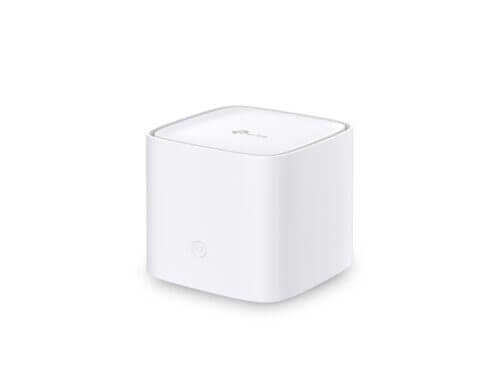 White Wi-Fi router on white background