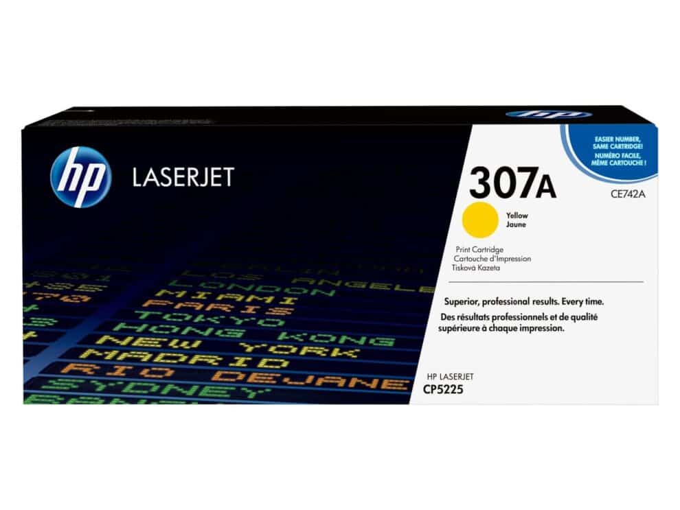 hp 307a yellow toner cartridge
