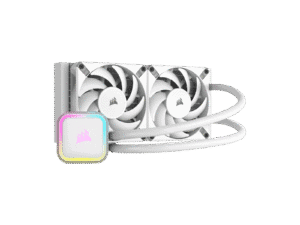 Corsair iCUE H100i ELITE RGB 240mm Liquid CPU Cooler - White.