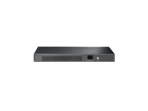 Back view of a network switch