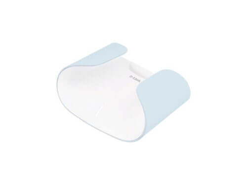 D-Link smart home hub white and blue