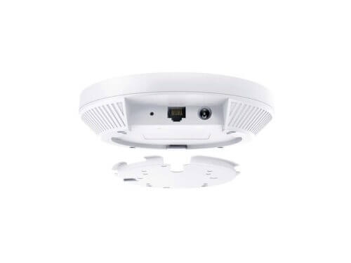 Ceiling-mounted wireless access point, bottom view