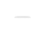 Wireless keyboard on white background