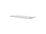 White wireless keyboard on white background