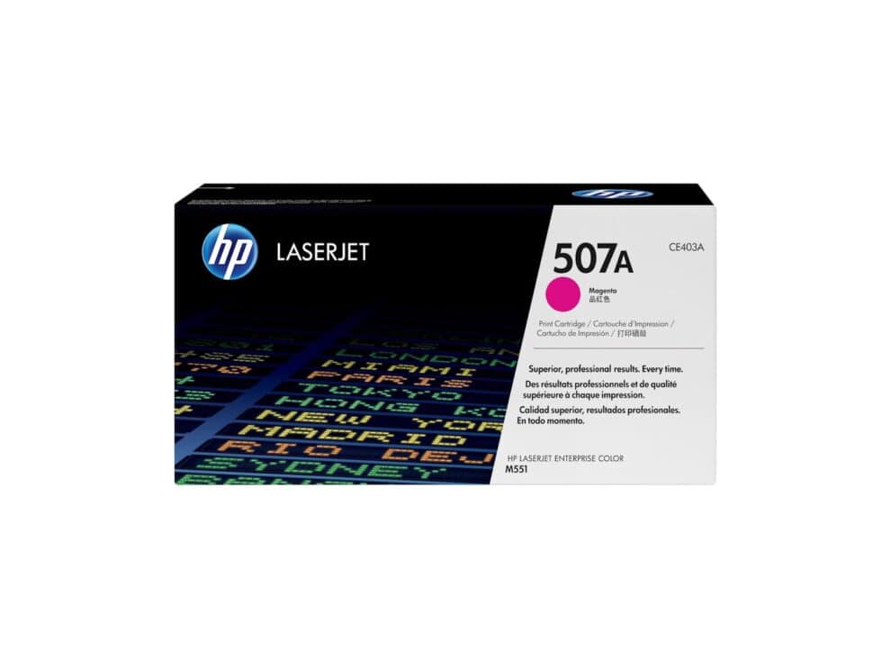 hp 507a magenta toner cartridge HP LaserJet 507A Magenta Print Cartridge