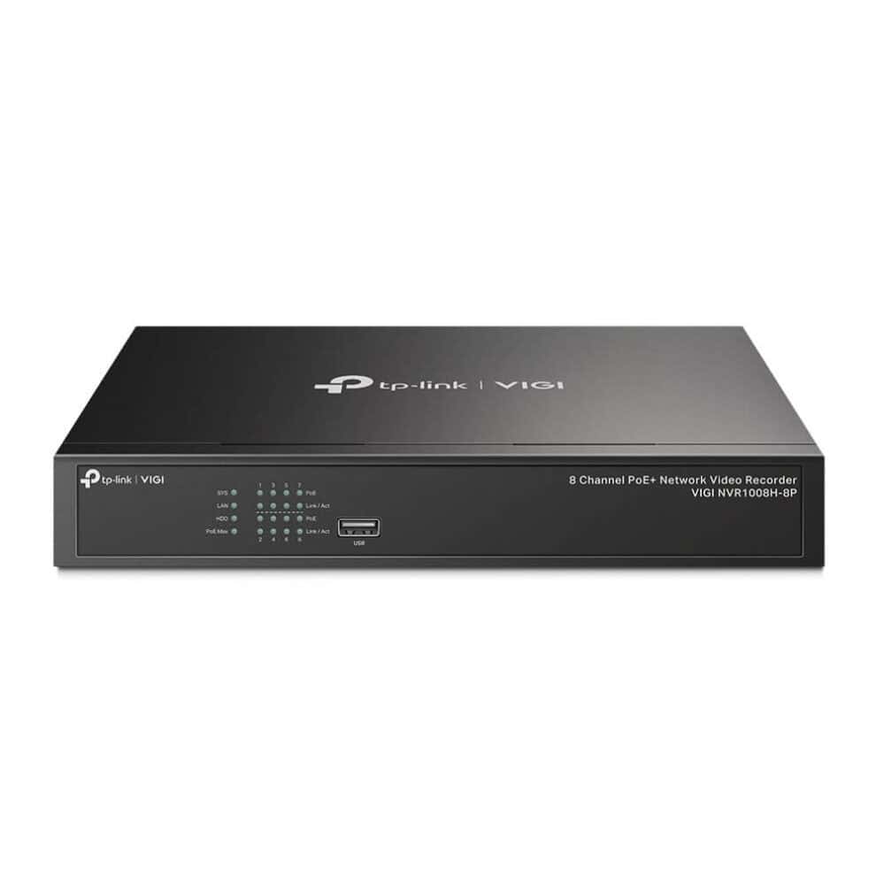 tp link vigi nvr1008h 8p vigi 8 channel poe+ network video recorder