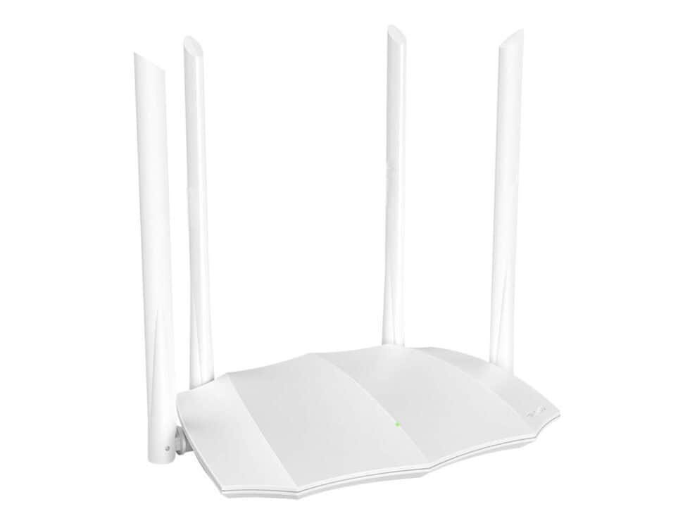tenda ac5 dual band wi fi 5 router | ac5 White wireless router with four antennas