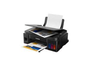 Canon multi-function printer printing documents
