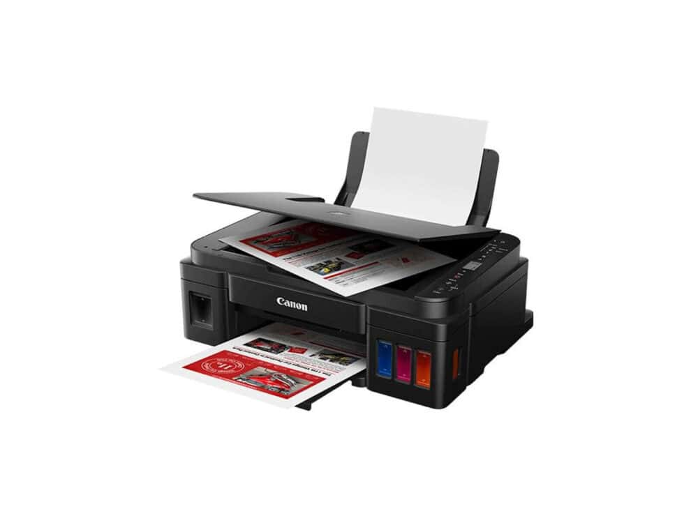 canon g3410 Canon printer printing documents