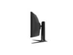 Side view of black computer monitor.