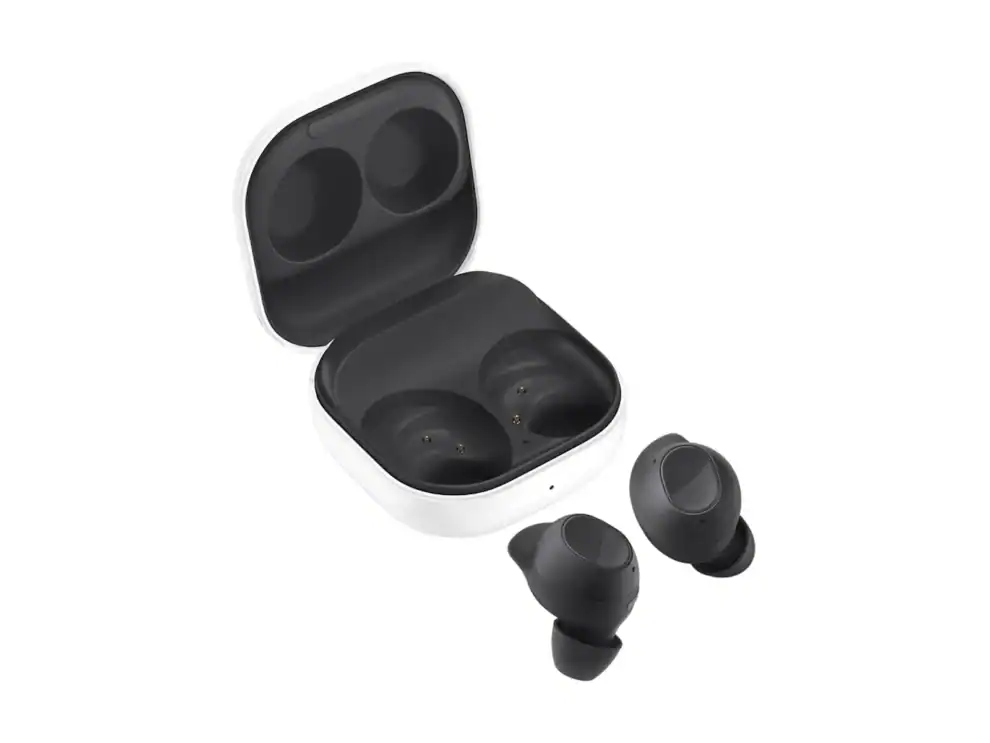 samsung galaxy buds fe grey Black wireless earbuds with charging case