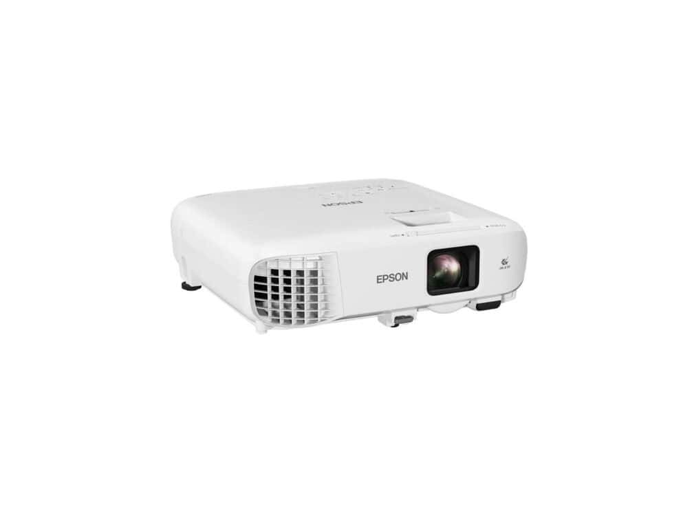 Epson projector on white background