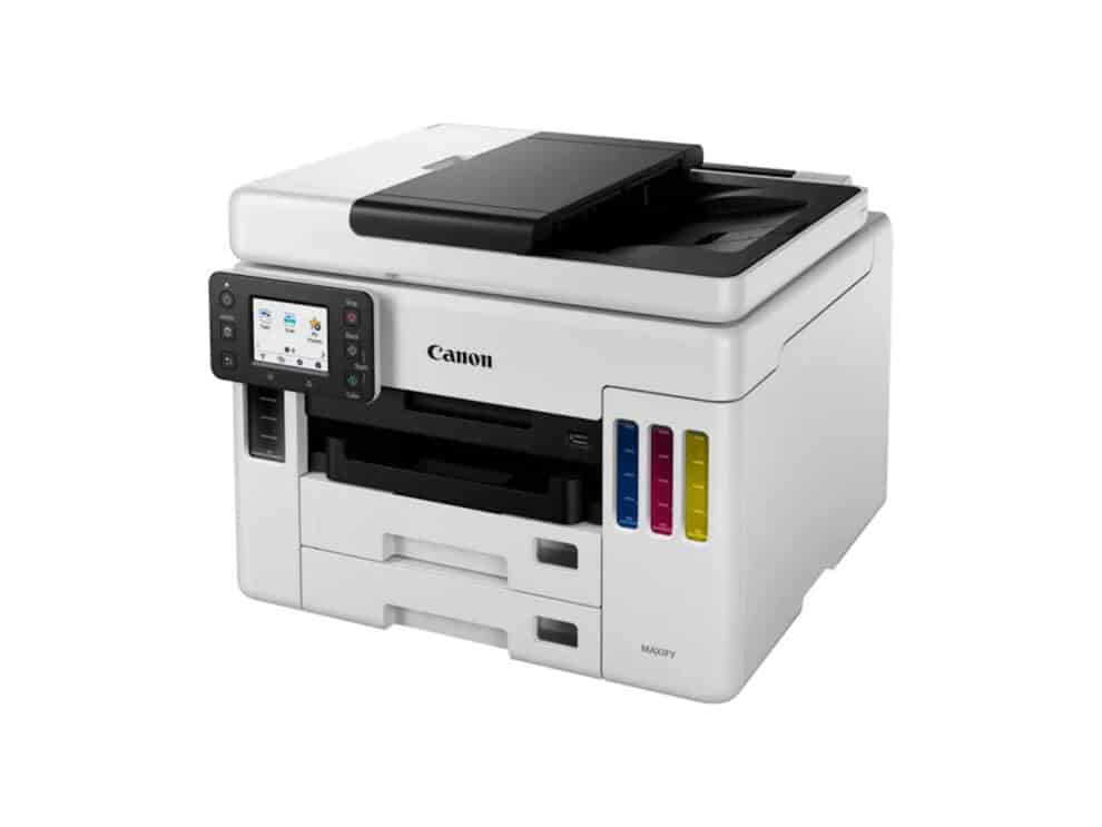Canon MAXIFY printer with touchscreen display
