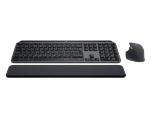 Wireless keyboard and mouse with wrist rest