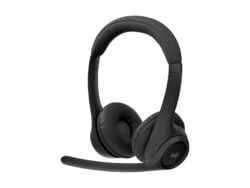 Black headset with microphone