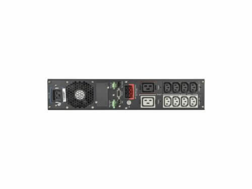 Rear view of server power distribution unit