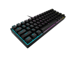 RGB mechanical gaming keyboard on black background