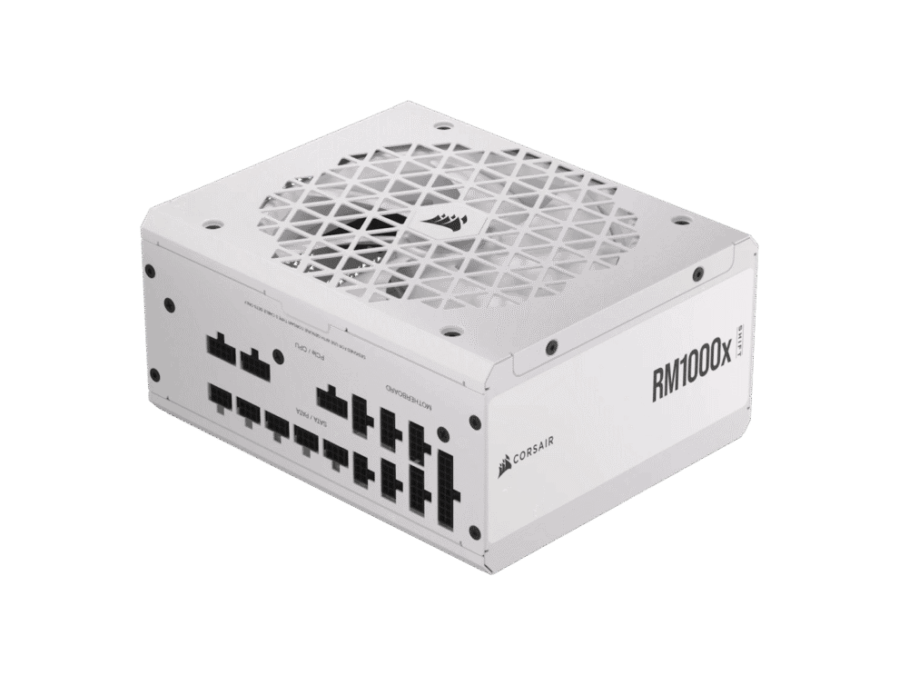 Corsair RM1000x PSU, white power supply unit