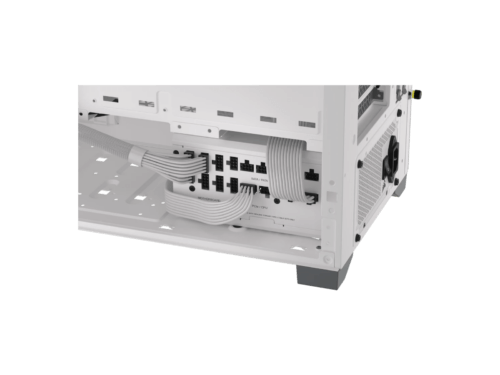 corsair rm series rm1200x shift 1200 watt 80 Back panel of a power supply unit.