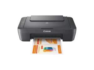 Canon printer printing colorful chart