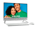 Dell computer with happy couple on screen