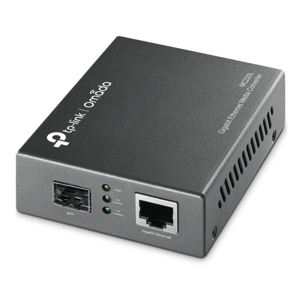 tp link mc220l omada gigabit sfp media converter